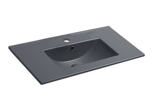 Раковина керамическая Vincea VBS-13980MA 81см антрацит матовый