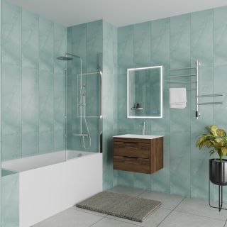 Ванна акриловая Vincea VBT-2G150-FR с каркасом 1500*700*470, пристенная, цвет белый