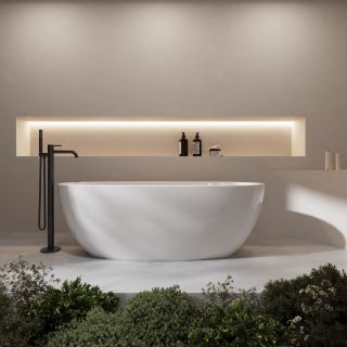 Ванна акриловая Vincea VBT-601-1600, цвет белый, щелевой перелив