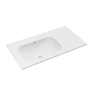 Раковина Vincea Elise VCB-4EL100MW-L, Corian левая, цвет белый матовый