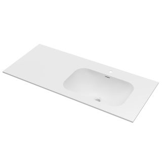 Раковина Vincea Elise VCB-4EL120MW-R, Corian правая, цвет белый матовый