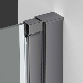 Душевая дверь Vincea Alpha VDP-3AL600CLGM, вороненая сталь, стекло прозрачное