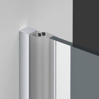 Душевая дверь Vincea Alpha VDP-3AL900CLB, черный, стекло прозрачное