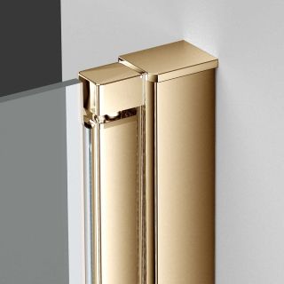 Душевая дверь Vincea Alpha VDP-3AL900CLG, брашированное золото, стекло прозрачное