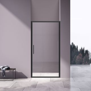 Душевая дверь Vincea Slim 8mm VDP-4SL900CLB, черный, стекло прозрачное