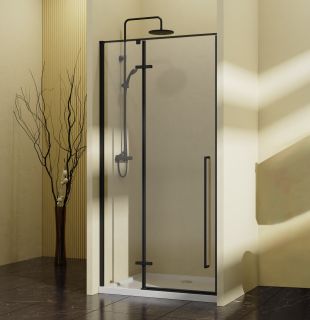 Душевая дверь Vincea Slim-N VDPH-5SN100CLB, 1000, черный, стекло прозрачное