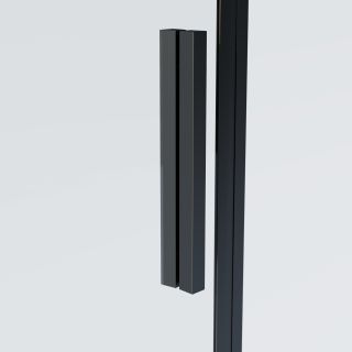 Душевая дверь Vincea Soft 2 VDS-3SO2130CLB, 1300, черный, стекло прозрачное