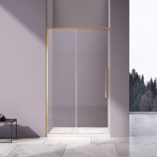 Душевая дверь Vincea Slim-N VDS-4SN120CLG, 1200, брашированное золото, стекло прозрачное