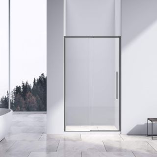 Душевая дверь Vincea Slim-N VDS-4SN120CLGM, 1200, вороненая сталь, стекло прозрачное