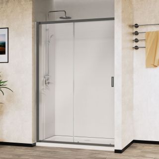 Душевая дверь Vincea City VDS-5CT110CLGM, 1100, вороненая сталь , стекло прозрачное