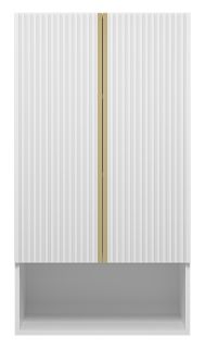 Подвесной шкаф над стиральной машиной Brevita Vega VEG-08060-011 с подсветкой 60см белый/золото