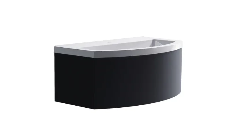 Тумба с раковиной Astra-Form Венеция 2.0 3 3100003ral7024+04010022 80 см тёмно-серый матовый