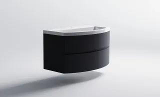 Тумба с раковиной Astra-Form Венеция 2.0 03100004ral7024+04010022 80 см тёмно-серый матовый