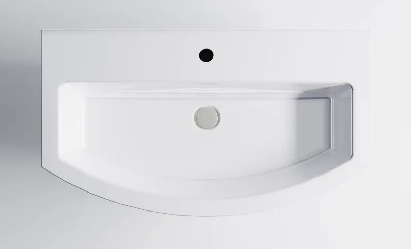 Тумба с раковиной Astra-Form Венеция 2.0 3100003+04010022 80 см белый матовый