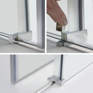 Душевой уголок Wasserkraft Vils 110x90см серебристый 56R15