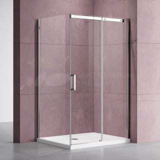 Душевой уголок Vincea Dice VSR-4D9015CL 150х90 см, профиль хром