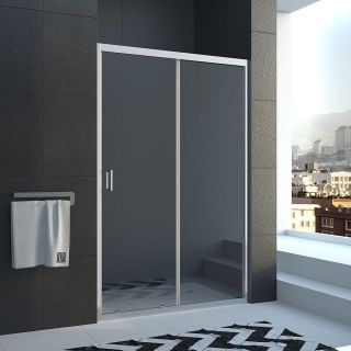 Душевая дверь Veconi Vianno VN-40, 1500x1850, Хром, стекло прозрачное