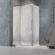 Душевой уголок Veconi Rovigo RV-034R, 1200х700х1950, хром, стекло дождь
