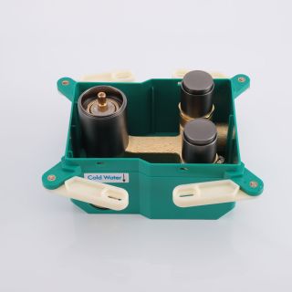 Встраиваемый смеситель для душа Vincea VSCV-421GM двухфункциональный, вороненая сталь