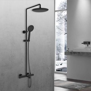 Душевая система Vincea Desire VSFS-1D1TMB термостатическая черный