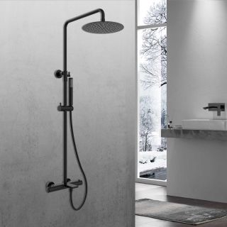 Душевая стойка Vincea Vogue VSFS-1V1TMB термостатическая, черный