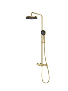 Душевая стойка Vincea Rim VSFS-2RM1BG, брашированное золото