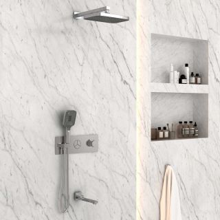 Душевой комплект Vincea VSFW-432T1CH встраиваемый, трехрежимный, термостатический, хром