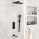 Душевой комплект Vincea VSFW-433T1MB встраиваемый, термостатический, трехрежимный, черный