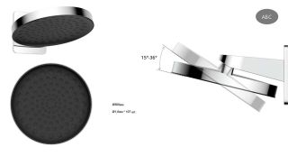 Душевой комплект Vincea VSFW-433TI3GM встраиваемый, термостатический, трехрежимный, вороненая сталь