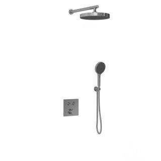 Душевой комплект Vincea VSFW-4I212GM встраиваемый, двухрежимный, вороненая сталь