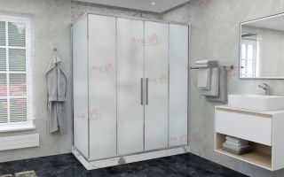 Душевой уголок AvaCan FC2 170-190 + SC100 MT хром