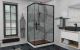 Душевой уголок AvaCan FB 140-160 + SB 100 чёрный