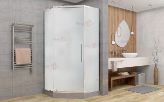 Душевой уголок AvaCan PC 90 MT 90x90 см хром