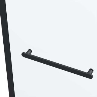 Душевой уголок Vincea Como Soft VSR-1CS1011CLB, 1100*1000, черный, стекло прозрачное