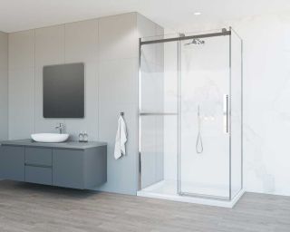 Душевой уголок Vincea Como Soft VSR-1CS9013CL, 1300*900, хром, стекло прозрачное