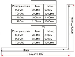 Душевой уголок Vincea Extra VSR-1E809090CLGM 800/900*900, вороненая сталь, стекло прозрачное