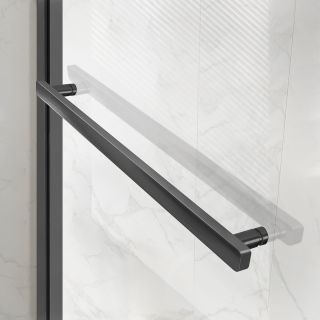 Душевой уголок Vincea Slim Soft VSR-1SS8011CLGM, 1100*800, вороненая сталь, стекло прозрачное