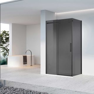 Душевой уголок Vincea Como-N VSR-4CN9015CGB, 1500*900, черный, стекло тонированное