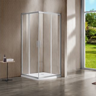 Душевой уголок Vincea Garda VSS-1G8012CLBN, 1200*800, брашированный никель, стекло прозрачное