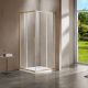 Душевой уголок Vincea Garda VSS-1G9010CLG, 1000*900, брашированное золото, стекло прозрачное