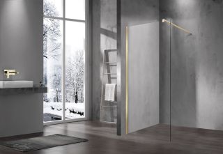 Душевая перегородка Vincea Walk-In VSW-1H800CLBN, 800*2000, брашированный никель, стекло прозрачное