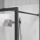 Душевая перегородка Vincea Walk-In HP Art VSW-1HP100FLGM, 1000*2000, вороненая сталь, стекло рифленое