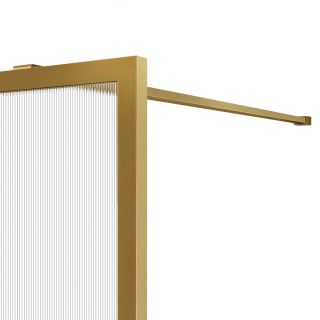Душевая перегородка Vincea Walk-In HP Art VSW-1HP700FLBG, 700*2000, брашированное золото, стекло рифленое