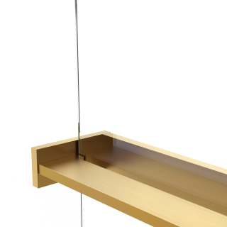 Душевая перегородка Vincea Walk-In VSW-1HR120CLG, 1200*2000, матовый золотой, стекло прозрачное