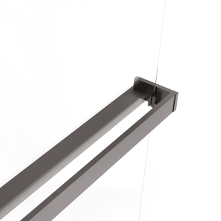 Душевая перегородка Vincea Walk-In VSW-1HR900GSGM, 900*2000, вороненая сталь, стекло янтарь