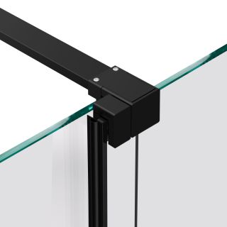 Душевая перегородка  Vincea Walk-In VSW-1WSL120CLB, 1200*2000, черный матовый, стекло прозрачное