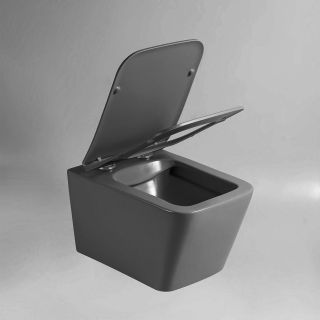 Унитаз Vincea Q-Line VT1-12MA подвесной Антрацит матовый с сиденьем Микролифт