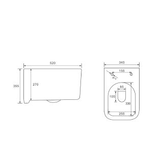 Унитаз подвесной Vincea Ultra VT1-32MB черный безободковый ультратонкое soft-close сиденье
