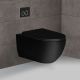 Унитаз подвесной Vincea Evo VT1-34MB безободковый черный ультратонкое soft-close сиденье