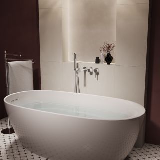 Смеситель для ванны Vincea Villa VTFW-1VL1CH, встраиваемый, хром